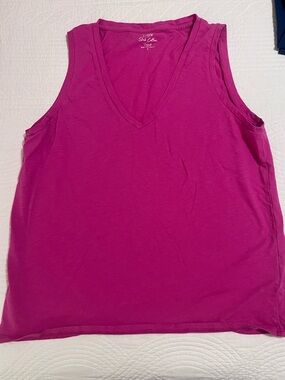 J Crew Slub cotton V-Neck Tank